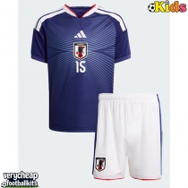 Japan Daichi Kamada #15 Replica Home Minikit World Cup 2026 Short Sleeve (+ pants)